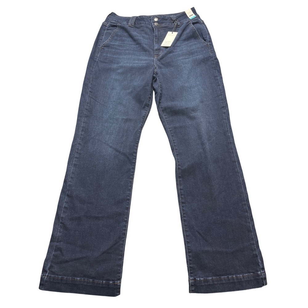 Judy Blue Wide Leg Jeans Womens 14W Dark Blue NWT High Waist JB82678DK-CO